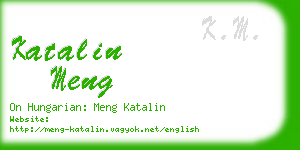 katalin meng business card